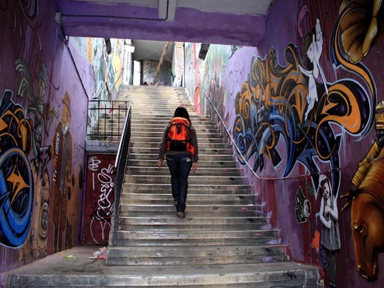  CÈSAR  PASADAS [Sabadell-Barcelona] _ arte urbano indoor 