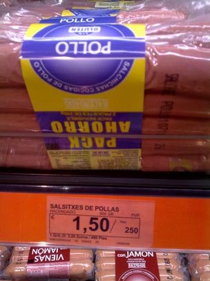  DAVID MONTERO [Vidreres-Girona] _ pack ahorro salsitxes de pollas 