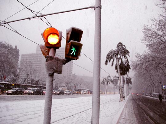  XAVI PIERA [Barcelona] _ temporal de nieve 