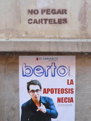  BERTO ROMERO _ no pegar carteles 