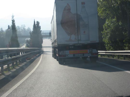  MIQUI PUIG _ dans un camion. dominique a 