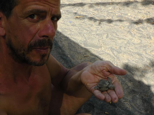  PEIO RUIZ CABESTANY _ tortuga en mano 
